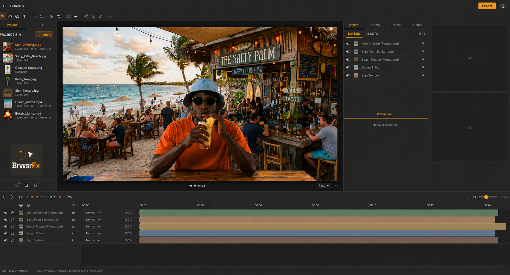 BrwsrFx video compositor